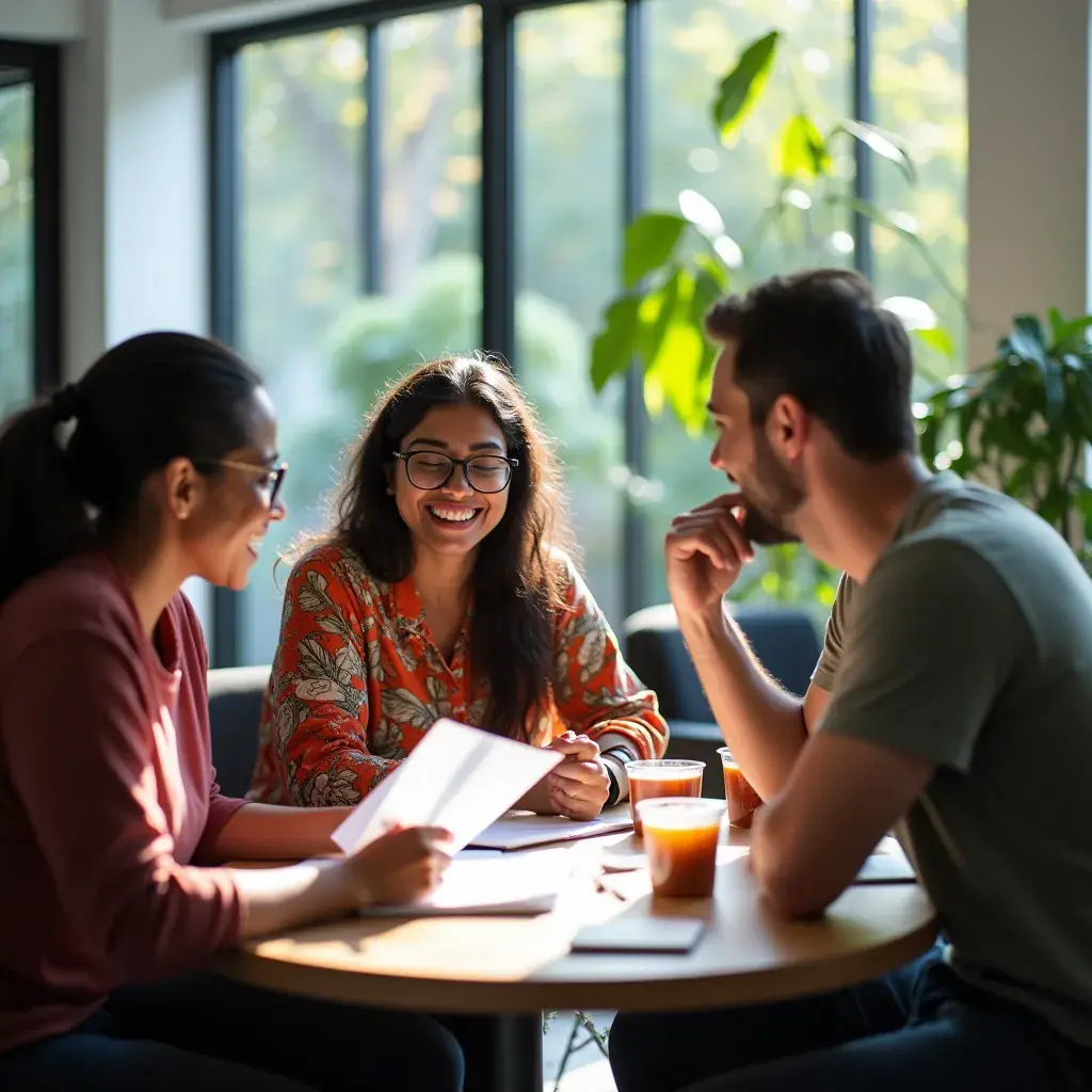 Modern office workspace